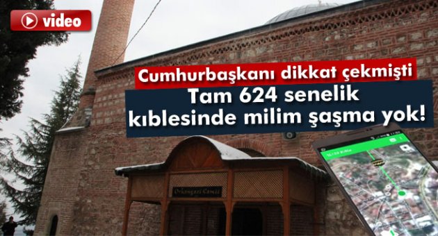 624 senelik caminin kıblesinde milim şaşma yok