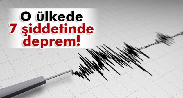 7,0 şiddetinde deprem meydana geldi!