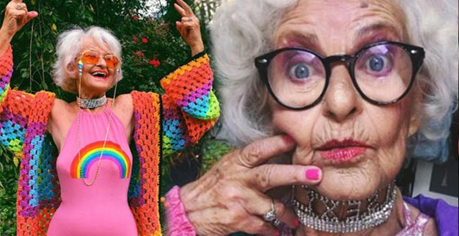 88 Yaşındaki Fenomenin Instagram&#039;da 2 Milyon Takipçisi Var