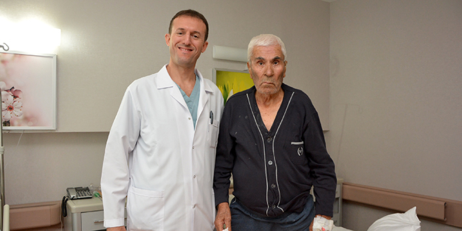 92 yaşında, kalp damarı patladı ama yaşama tutundu