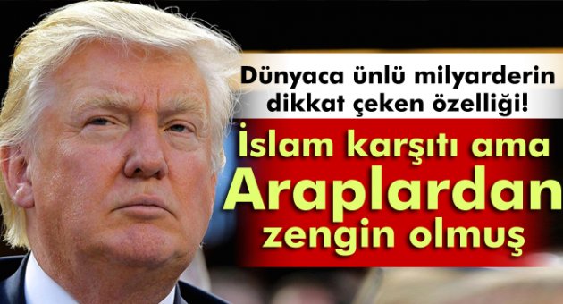 ABD'nin milyarder başkan adayı Donald Trump'ın dikkat çeken ortakları