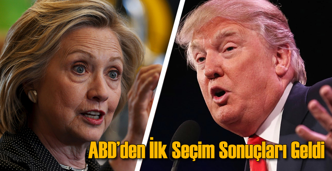 ABD'den İlk Seçim Sonuçları Geldi
