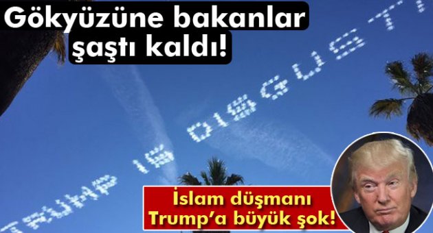 ABD’li milyonerden, Trump’a gökyüzünden mesaj