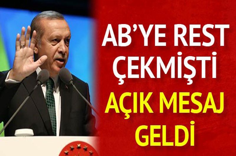 AB'ye Rest Çekmişti Açık Cevap Geldi