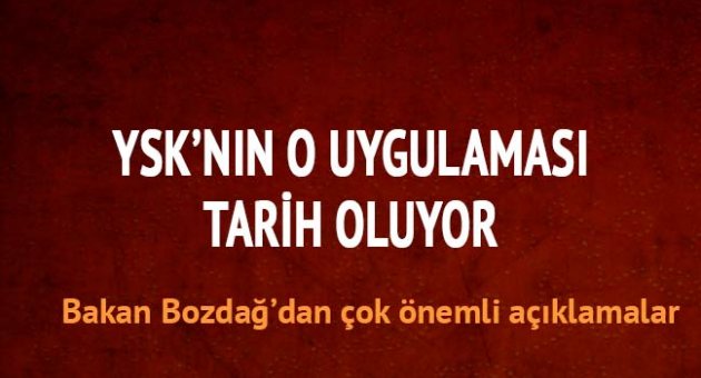 Adalet Bakanı Bozdağ'dan önemli açıklama