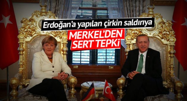 Ağır hakareti Merkel de kabullenemedi