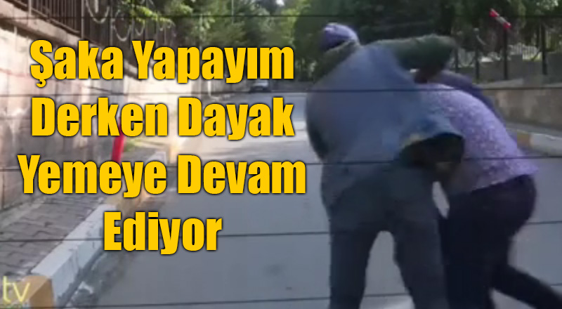 Ahsen TV Muhabiri Şaka Yaparken Yine Dayak Yedi