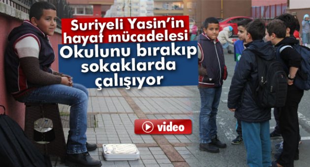 Ailesine destek olmak için okulunu bırakıp sokaklarda çalışıyor
