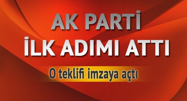 AK Parti anayasa değişikliği teklifini imzaya açtı