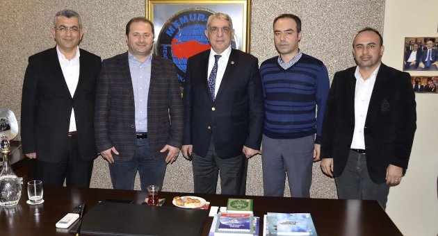 AK Partili Kalkan Memur-Sen'i ziyaret etti