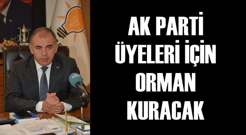 AK PARTİ, ÜYELERİ İÇİN ORMAN KURACAK