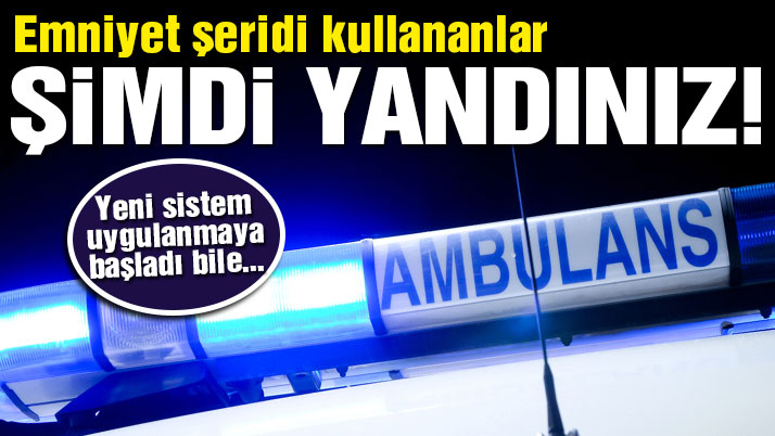 Ambulanslar yol vermeyenleri Kamera Tek Tek Belirliyecek