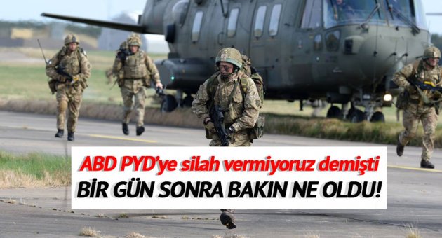 Amerika'dan PYD'ye helikopterlerle askeri yardım