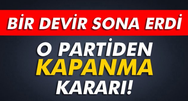 Anadolu Partisi kapanma kararı aldı