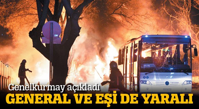 Ankara'da general ve eşi de yaralandı
