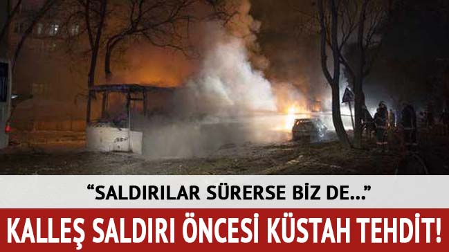 Ankara saldırısından saatler önce tehdit etmişti