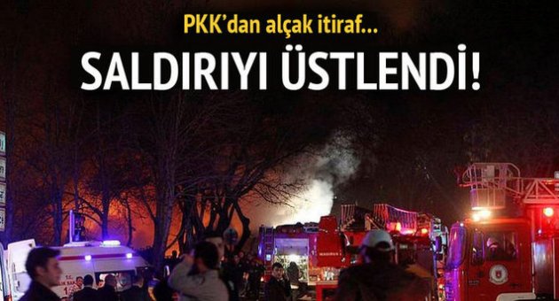 Ankara saldırısını PKK üstlendi!