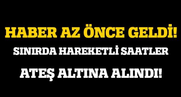 Ateş açıldı, obüsler karşılık vermeye başladı