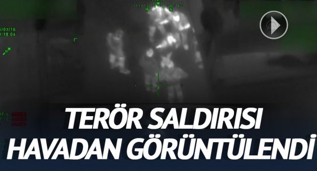 Bağlar'daki terör saldırısı havadan görüntülendi