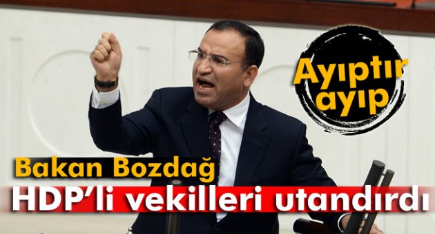 Bakan Bozdağ, HDP’li vekilleri utandırdı