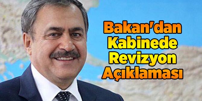 Bakan'dan Kabinede Revizyon Açıklaması
