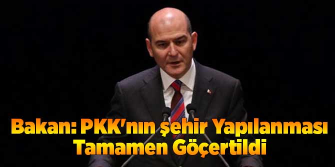 Bakan: PKK'nın şehir Yapılanması Tamamen Göçertildi