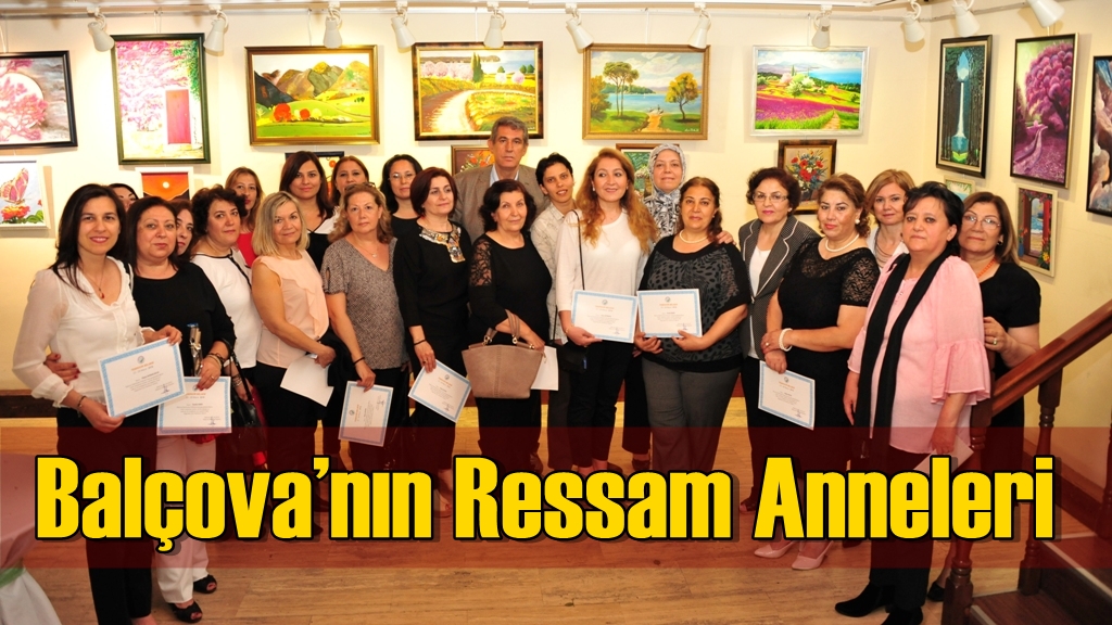 Balçovalı Anneler Resimlerini Sergiliyor