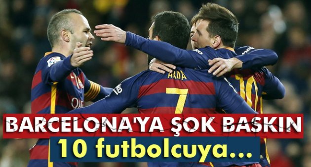Barcelona'ya şok doping baskını