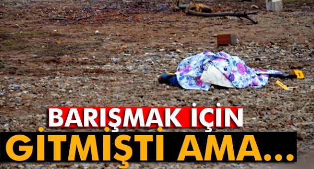Barışmak için yanına gittiği karısını vurup, intihar etti