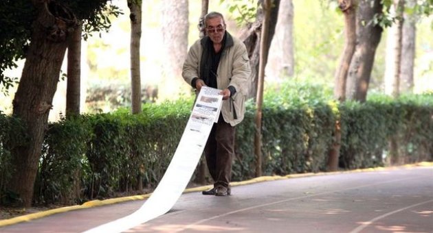 Başbakan&#039;a yazılan 136 metrelik mektup &#039;şov&#039; çıktı