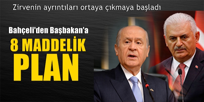 Başbakan, Bahçeli zirvesinin ayrıntıları ortaya çıkmaya başladı