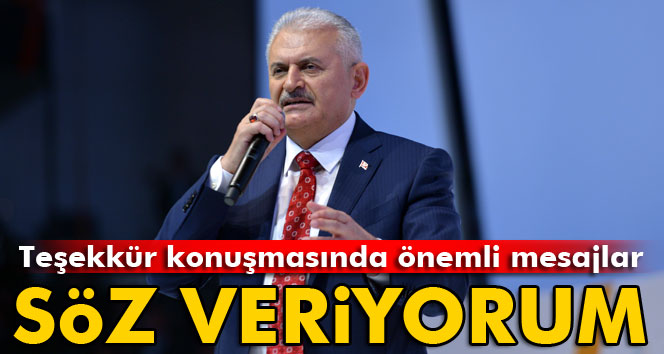 Başbakan Binali Yıldırım'dan Teşekkür Konuşması