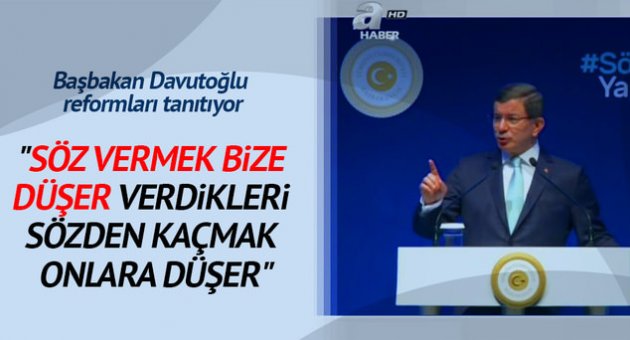 Başbakan Davutoğlu konuşuyor - CANLI