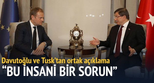 Başbakan Davutoğlu: Mültecileri insani bir sorun olarak değerlendiriyoruz