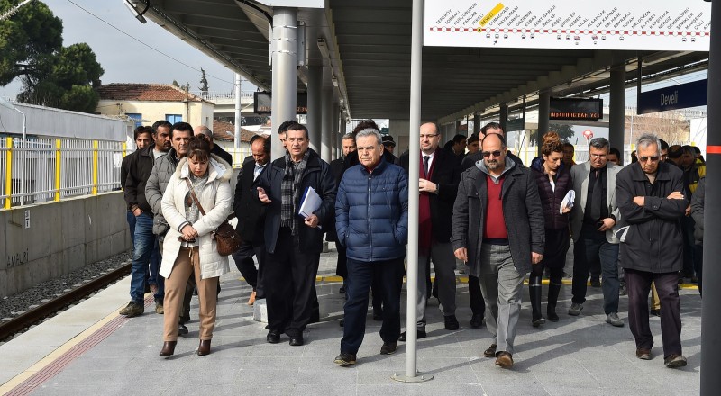 Başkan Kocaoğlu&#039;nun İZBAN mesaisi