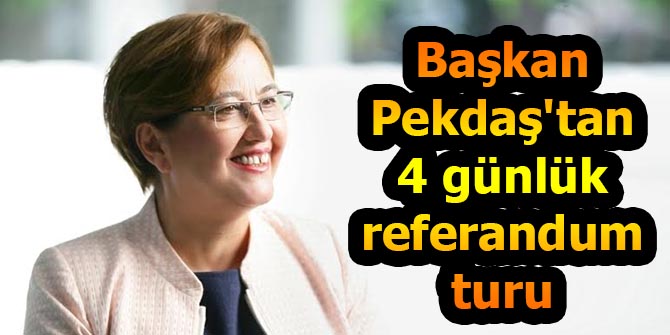 Başkan Pekdaş'tan 4 günlük referandum turu