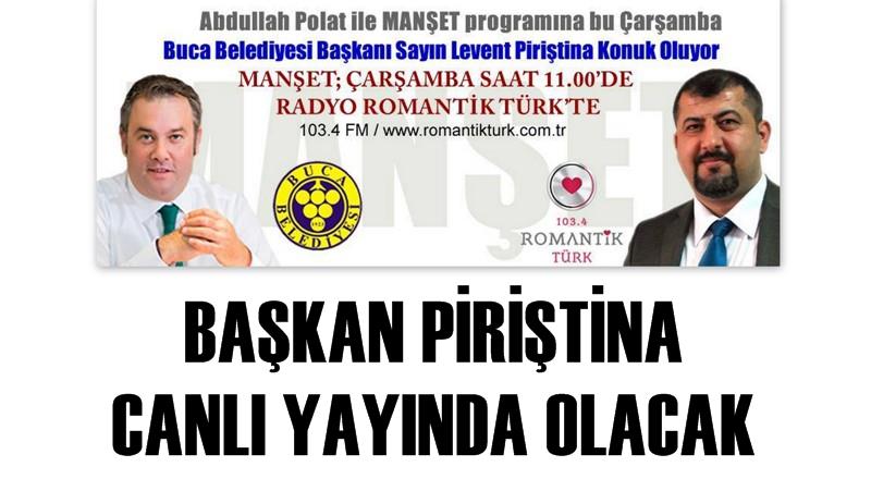 Başkan Piriştina, canlı yayında Polat'ın konuğu oluyor