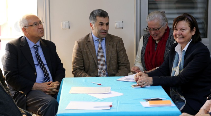 Başkan Selvitopu ve Kaymakam Tunç kent konseyini ziyaret etti