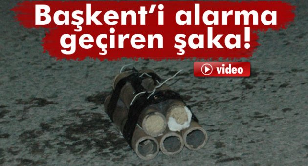Başkent'te 'sahte bomba' alarmı