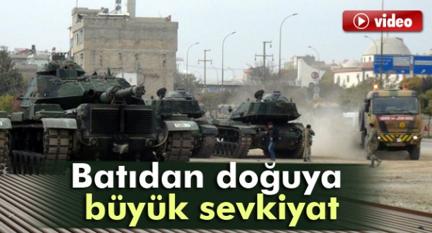 Batıdan doğuya helikopter destekli tank sevkiyatı