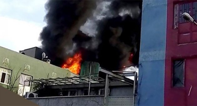 Bayrampaşa’da korkutan yangın