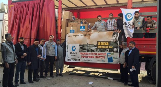 BEŞİR DERNEĞİ’NDEN SURİYELİ TÜRKMENLERE TIR DOLUSU YARDIM