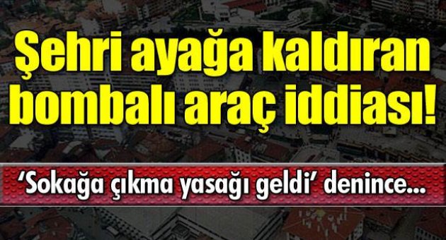 Bolu'da ortalığı ayağa kaldıran iddia