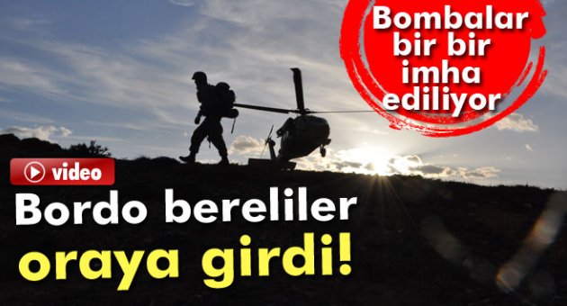 Borda bereliler o bölgeye girdi