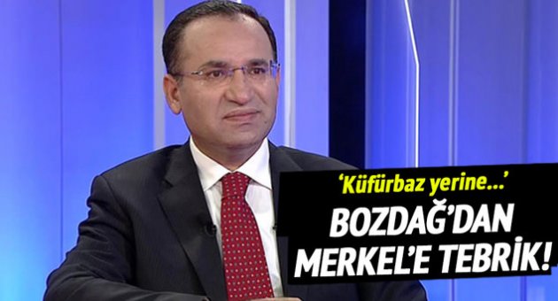 Bozdağ: Merkel'i kutluyorum