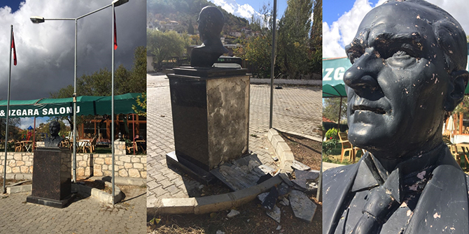 Buca'da Ata'ya büyük ayıp