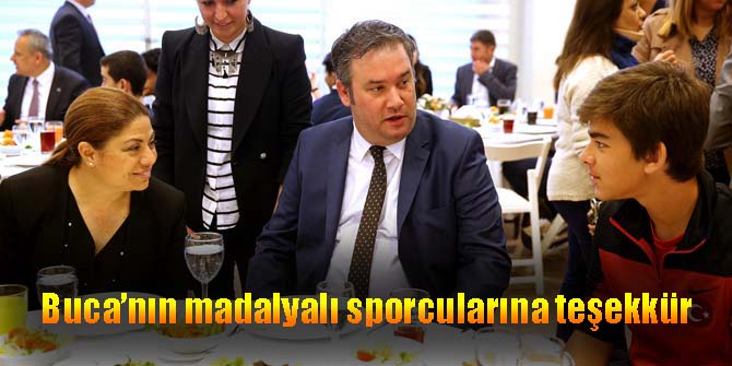 Buca’nın madalyalı sporcularına teşekkür