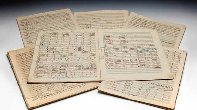 Bu el yazımı notalar rekor fiyata satıldı