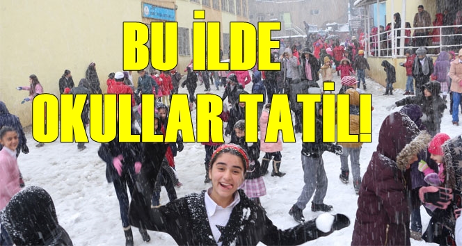 Bu ilde okullar tatil!