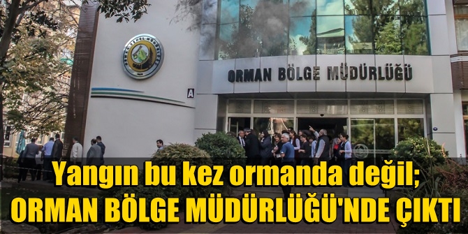 Bu Kez Ormanda Değil Orman Bölge Müdürlüğünde Yangın Çıktı
